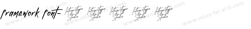 framework font字体转换